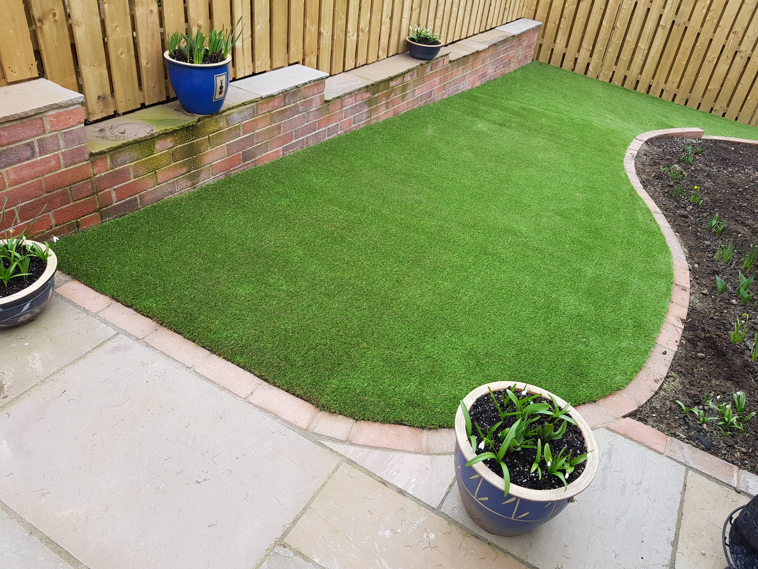 Artificial Grass Decking Design